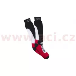 ponožky RACING ROAD COOLMAX®, ALPINESTARS (černá/bílá/červená) M168-13 ALPINESTARS