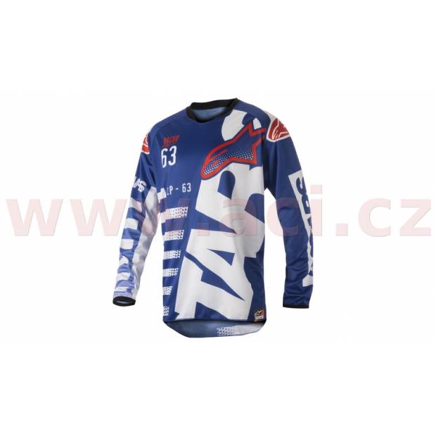 dres Racer Braap 2018, ALPINESTARS - Itálie (modrý/bílý/červený) M170-184 ALPINESTARS