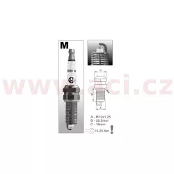 zapalovací svíčka MR12YS-9 řada Silver Racing, BRISK - Česká Republika M231-049 BRISK