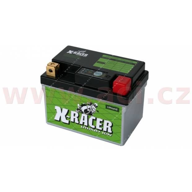 lithiová baterie 2 X-RACER  12V, 12Ah, 150A, hmotnost 0.6kg, 113x70x85mm  nahrazuje typy: (CTZ7S-BS, CBTX7L-BS) M311-002 UNIBAT