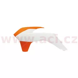 spoilery chladiče KTM, RTECH (bílo-oranžové, pár) M400-497 RTECH