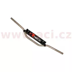 řídítka (Michael P.) o průměru 22 mm s hrazdou a chráničem, RTECH (barva titanová) M400-577 RTECH