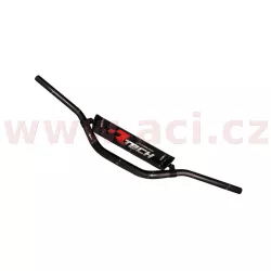 řídítka (David K.) s proměnlivým průřezem o průměru 28,6 - 22 mm s hrazdou a chráničem, RTECH (černá) M400-586 RTECH