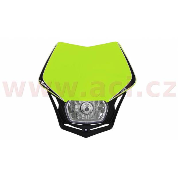 přední maska včetně světla V-Face, RTECH - Itálie (neon žluto-černá) M400-755 RTECH