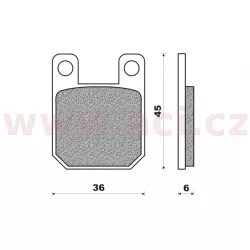 brzdové destičky (směs OFF ROAD DIRT SINTERED) NEWFREN (2 ks v balení) M502-566 NEWFREN