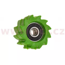 kladka řetězu Kawasaki, RTECH (zelená, vnitřní průměr 8 mm, vnější průměr 38 mm, šířka 23 mm) M410-076 RTECH