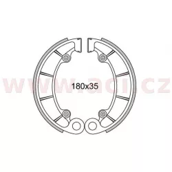 brzdové obložení (standardní materiál) NEWFREN (2 ks v balení) M572-003 NEWFREN