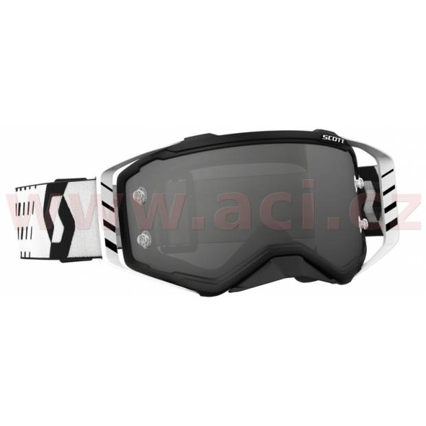 brýle PROSPECT, SCOTT - USA (černé/bílé, šedé Light sensitive plexi s čepy pro slídy) M150-242 SCOTT