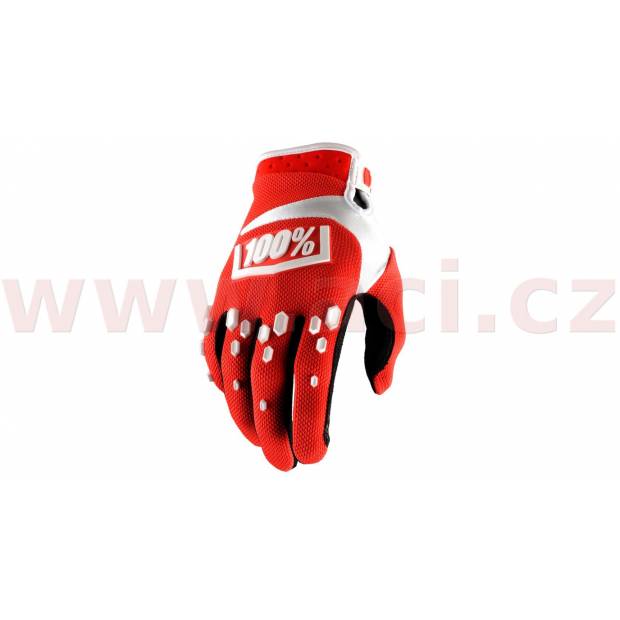 rukavice AIRMATIC, 100% - USA (červená/bílá) M172-289 100%