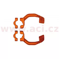 kovový montážní kit na řídítka krytů páček FLX / VERTIGO / DUAL EVO, RTECH (oranžový, pár) M440-1150 RTECH