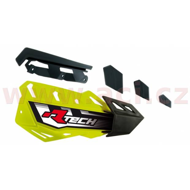 plasty krytů páček FLX / FLX ALU / FLX ATV, RTECH - Itálie (neon žluto-černé, pár) M440-1157 RTECH