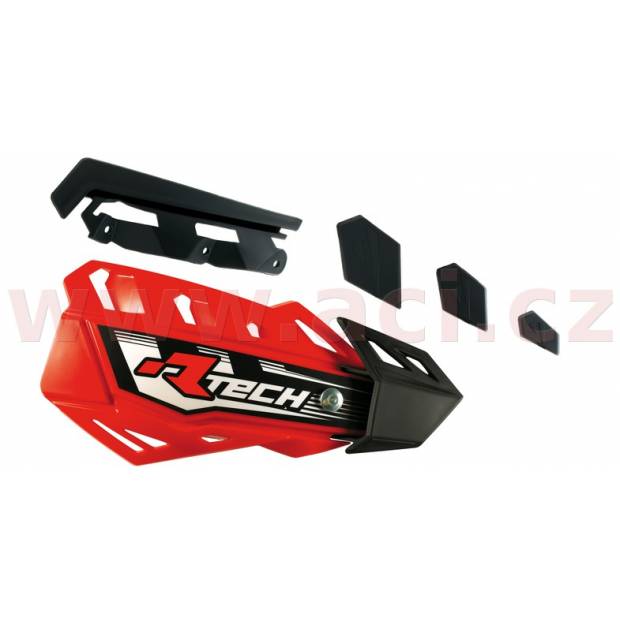 plasty krytů páček FLX / FLX ALU / FLX ATV, RTECH (červeno-černé, pár) M440-1159 RTECH