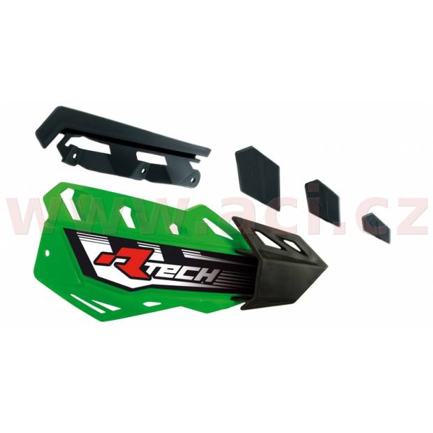 plasty krytů páček FLX / FLX ALU / FLX ATV, RTECH (zeleno-černé, pár) M440-1160 RTECH