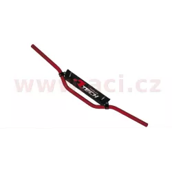 řídítka (Pit B.) o průměru 22 mm s hrazdou a chráničem, RTECH (červená) M400-871 RTECH