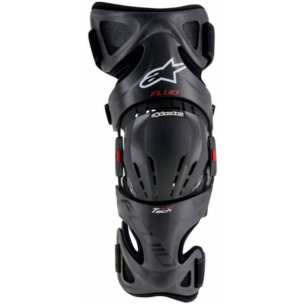 Chrániče na kolena enduro & mx Alpinestars FLUID TECH CARBON 2017 černá barva výběr velikostí
