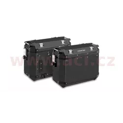sada bočních kufrů K-MISSION - 36l, KAPPA (černé, hliník, 49,5x38,7x24,6 cm) M009-1489 KAPPA
