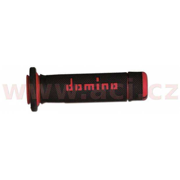 gripy A180 (ATV) délka 118 + 125 mm, DOMINO (černo-červené) M018-122 DOMINO