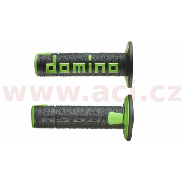 gripy A360 (offroad) délka 120 mm, DOMINO (černo-zelené) M018-187 DOMINO