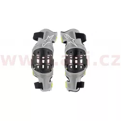 kolenní ortézy BIONIC-7, ALPINESTARS (stříbrná/žlutá fluo, pár) M160-281 ALPINESTARS