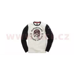 triko PILOT KNIT dlouhý rukáv, ALPINESTARS (bílé/černé) M182-396 ALPINESTARS