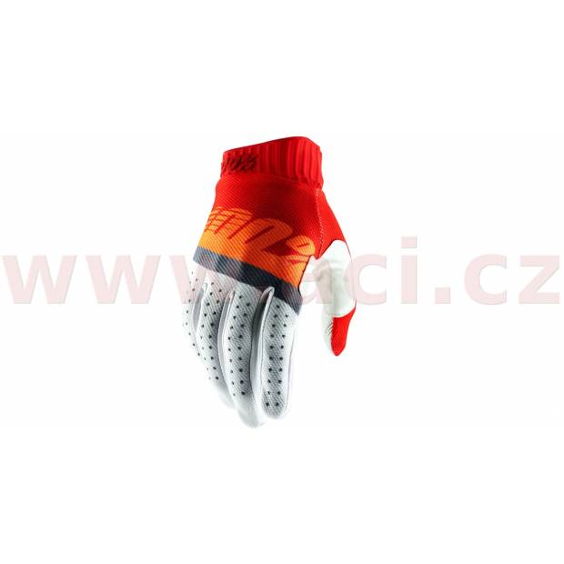 rukavice RIDEFIT, 100% - USA (červená/fluo oranžová/modrá) M172-321 100%