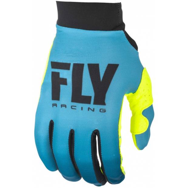 rukavice PRO LITE 2019, FLY RACING - USA dámské (modrá/žlutá fluo) M172-280 FLY RACING