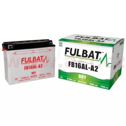 baterie 12V, YB16AL-A2, 16Ah, 210A, konvenční 207x71x164 FULBAT (vč. balení elektrolytu) M310-079 FULBAT