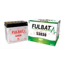 baterie 12V, 53030, 30Ah, 300A, pravá, konvenční 186x130x171, FULBAT (vč. balení elektrolytu) M310-125 FULBAT