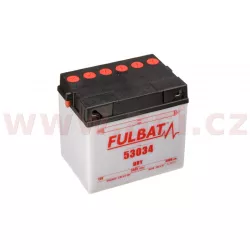 baterie 12V, 53034, 30Ah, 300A, levá, konvenční 186x130x171, FULBAT (vč. balení elektrolytu) M310-178 FULBAT