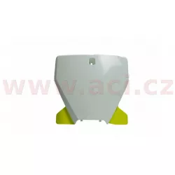 čelní číslová tabulka Husqvarna, RTECH (bílo-žlutá) M400-1235 RTECH