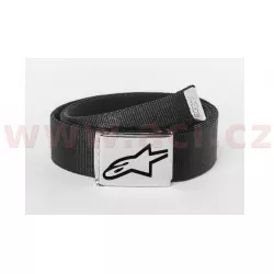 pásek AGELESS WEB BELT, ALPINESTARS (černý/ chrom přezka, textil) M184-11 ALPINESTARS