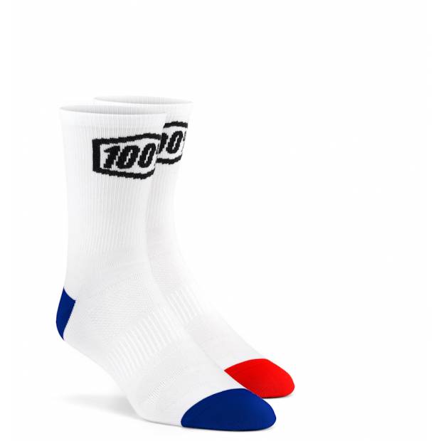 Pánské ponožky do bot 100% Terrain barva bílá výběr velikostí S-XL