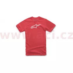 triko AGELESS CLASSIC TEE krátký rukáv, ALPINESTARS (červená/bílá) M182-476 ALPINESTARS