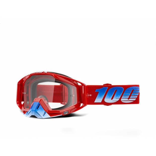 Brýle pro moto RACECRAFT KURIAKIN 100% červené