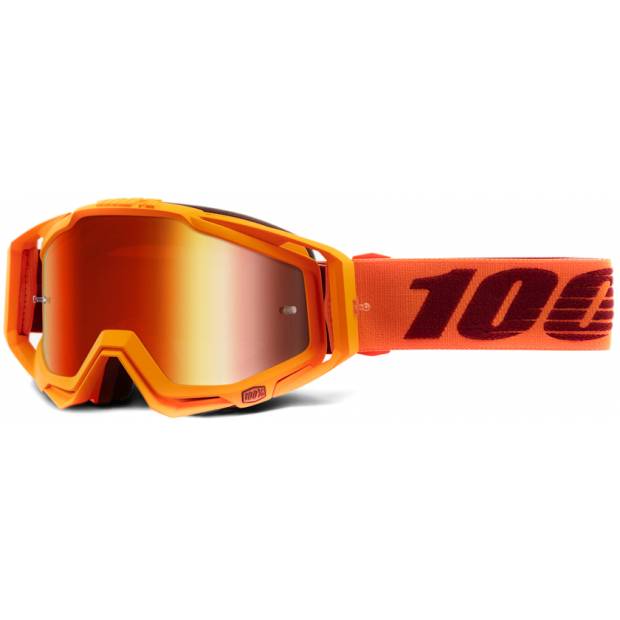 Brýle MX & Enduro RACECRAFT Menlo 100% oranžové výběr plexi
