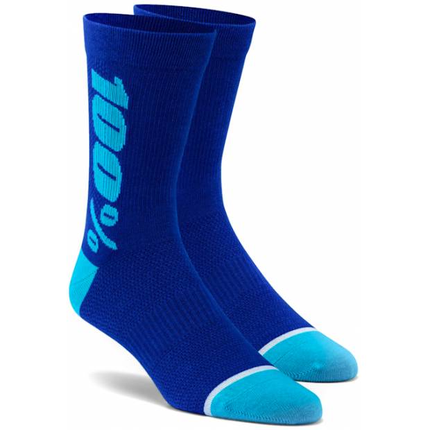 Ponožky 100% RYTHYM Merino vlněné krátké barva modrá výběr velikostí S-XL
