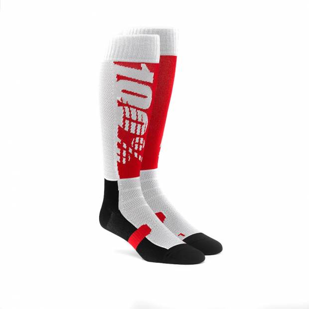 Pánské ponožky pod koleno 100% Hi-SIDE barva červená/černá výběr velikostí S-XL