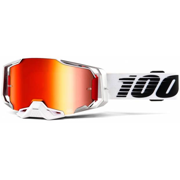 brýle ARMEGA Lightsaber, 100% (červené chrom plexi s čepy pro slídy) M150-427 100%