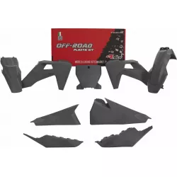 sada plastů Husqvarna, RTECH (limitovaná edice QUANTUM GREY, šedá, 6 dílů, vč. krytů vzduch filtru) M400-1287 RTECH