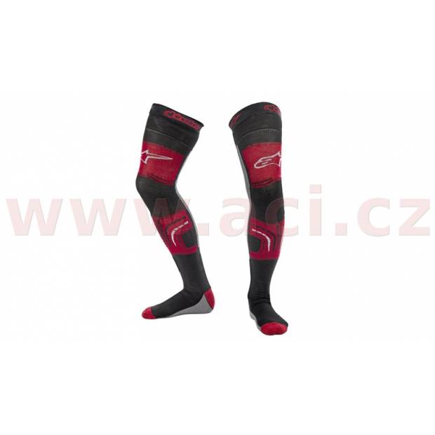 ponožky pod ortézy KNEE BRACE 2020, ALPINESTARS (červená/šedá) M168-108 ALPINESTARS