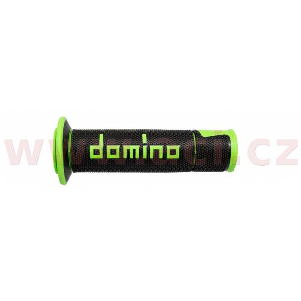 gripy A450 (road) délka 120 mm, DOMINO (černo-neon zelené) M018-358 DOMINO