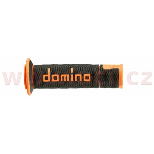 gripy A450 (road) délka 120 mm, DOMINO (černo-oranžové) M018-359 DOMINO