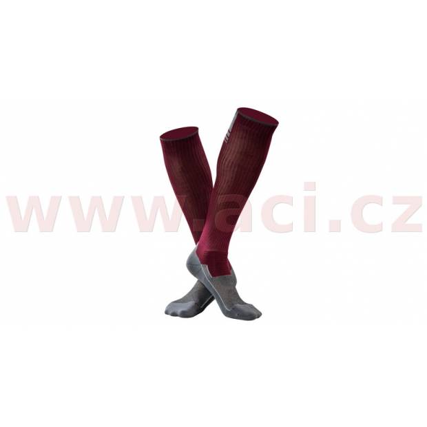 ponožky RUSH - Compressive, UNDERSHIELD (bordó/šedá) M168-126 UNDER SHIELD