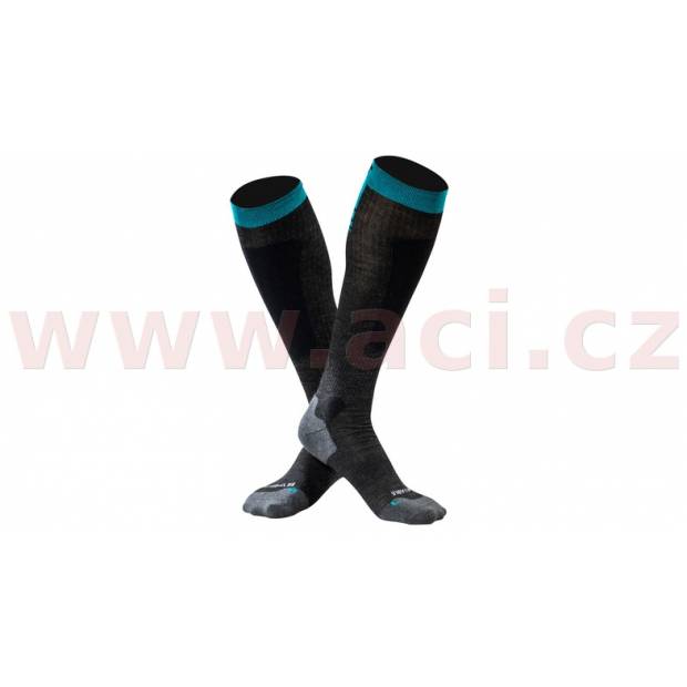 ponožky SNOWFLAKE - wool, UNDERSHIELD (černá) M168-131 UNDER SHIELD