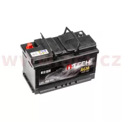 80Ah AGM baterie START-STOP, 800A, pravá A-TECH AGM 315x175x190 BA AGM80 A-TECH