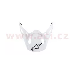 kšilt pro přilby SUPERTECH S-M10 a S-M8 SOLID, ALPINESTARS (bílý lesklý, verze ECE 22.05) M142-1133 ALPINESTARS