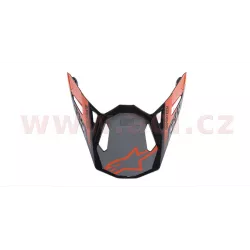 kšilt pro přilby SUPERTECH S-M8 TRIPLE, ALPINESTARS (oranžová/šedá/černá lesklá) M142-1145 ALPINESTARS