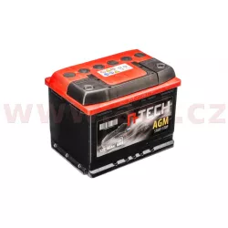 60Ah AGM baterie START-STOP, 680A, pravá A-TECH AGM 242x175x190 BA AGM60 A-TECH