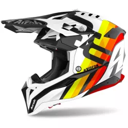 přilba AVIATOR 3.0 Rainbow, AIROH (lesklá bílá) 2022 M140-1402 AIROH
