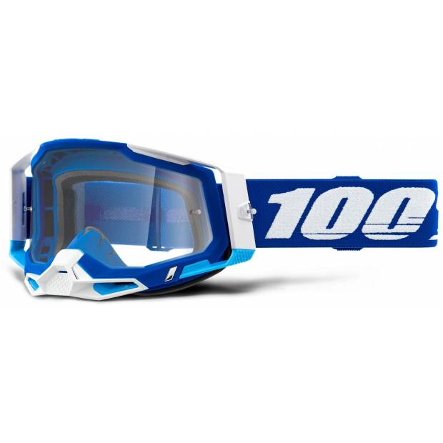 RACECRAFT 2 100% - USA , brýle modré - čiré plexi M150-511 100%